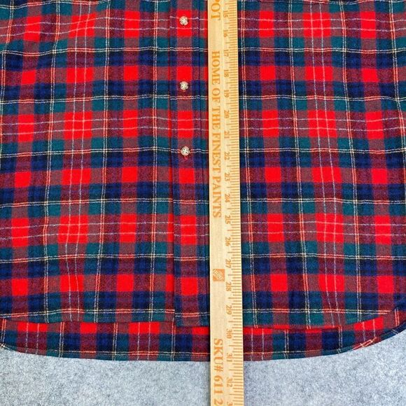 Vintage Pendleton Wool Shirt Men’s XL Christie Tartan Plaid USA Elbow Patch - Picture 7 of 8